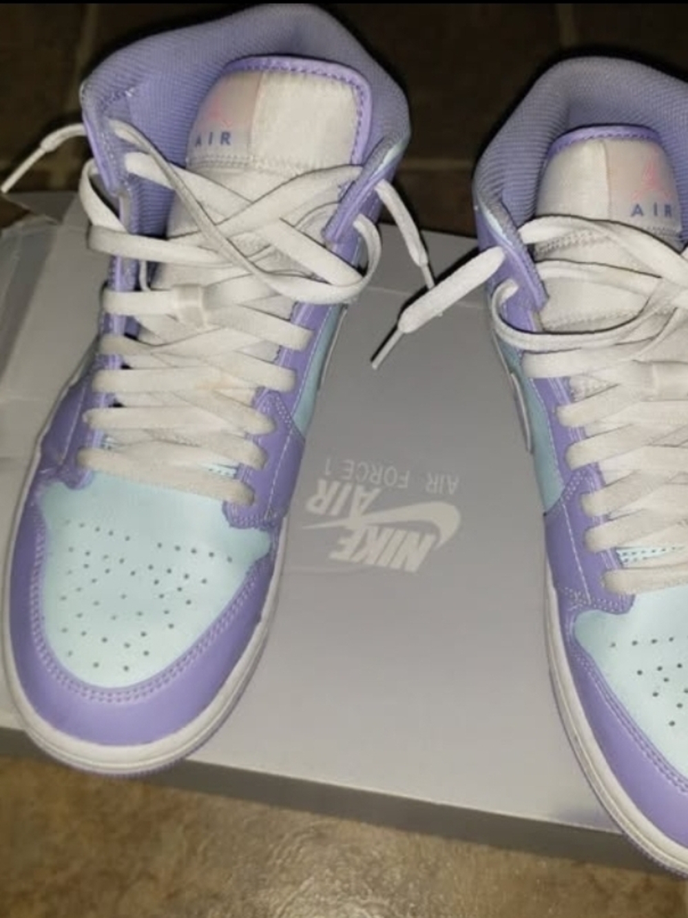 Nike Air Force 1 Low Pastel Lavender & Mint Sneakers